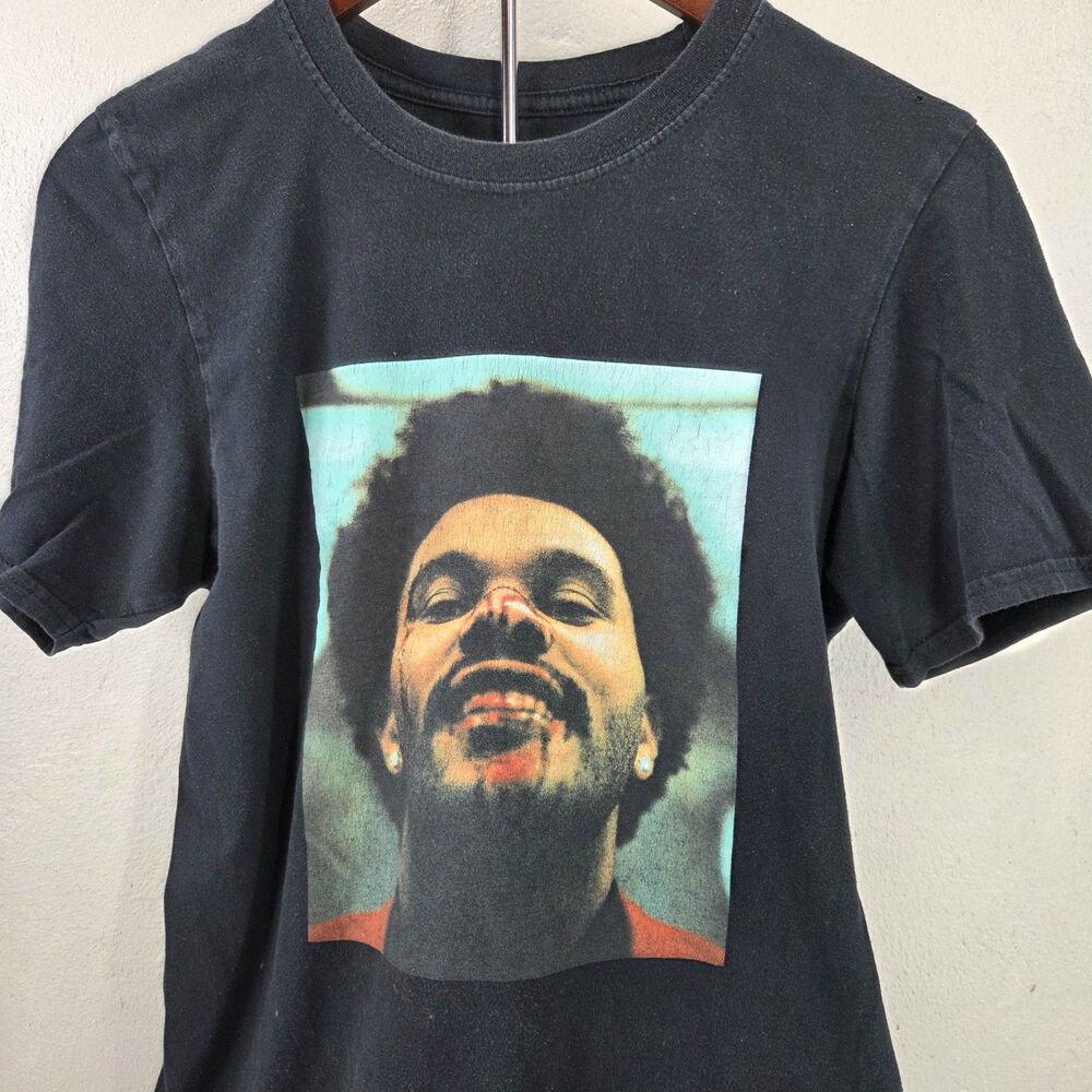 The Weeknd After Hours Blood Drip Portrait Concert Graphic T-Shirt Sz S